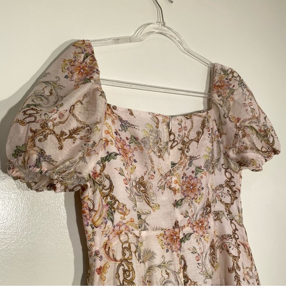 ASM ANNA Mulberry Silk blend Floral dress size L - Picture 10 of 16
